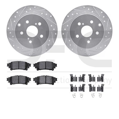 Kit de frenos de disco Dynamic Friction 7512-76156 para Toyota Mirai Prius V 12-20 Foto 1 de 2
