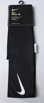 Diadema activa Nike Dri-Fit para hombre CG2 negra/blanca talla única nueva con etiquetas Foto 1 de 4