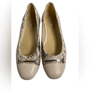 EUC Geox Respira beige hellbraune Damen-Ballerinas mit Schlangenmuster – Größe EU 37 - Bild 1 von 7