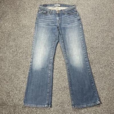 Женские джинсы Levis 8 синие 529 изогнутые со средней посадкой средние вареные эластичные джинсы - Изображение 1 из 4