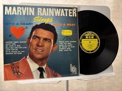 Marvin Rainwater – Sings With A Heart With A Beat 1958 ORIGINAL Vinyl LP - VG/VG - Image 1 of 4
