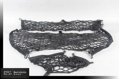 Mercedes R230 SL55 AMG SL500 Trunk Luggage Cargo Net Set of 3 Black OEM - Image 1 of 4