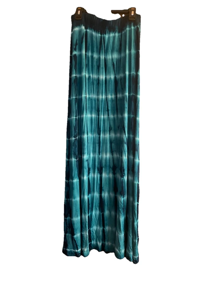 Maxi falda boho tie dye verde azulado talla M Foto 1 de 1