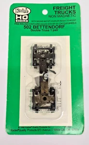 Kadee HO Scale Bettendorf Freight Non-Magnetic Double Truss 1 Pair #502 NEW - Picture 1 of 2