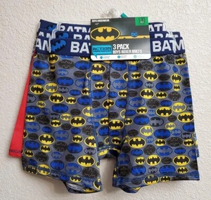 NWT Boys DC BATMAN BOXER BRIEFS 3 pack underwear clothes Size L 10 - Picture 1 of 4
