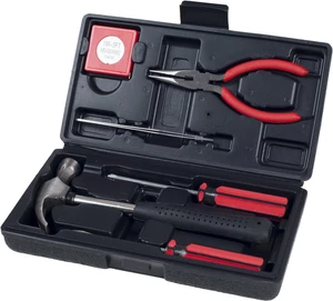 75-HT1007 6 Piece Household Hand Tool Set Hammer Screwdrivers Pliers Black - Picture 1 of 4