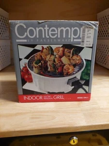 Contempra By Faberware Indoor Electric Personal Grill New Open Box Deadstock - Picture 1 of 5