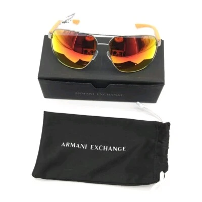 Gafas de sol Armani Exchange para hombre AX2047S 60456Q mate plateado espejo 63 mm aviador Foto 1 de 3
