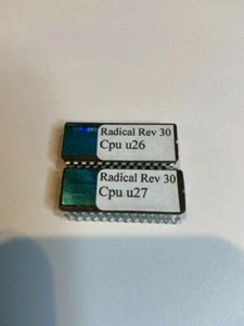 Pinball ROM CPU SET (2 chips) Bally Radical Rev 3.0 (new 2020) - Picture 1 of 1