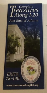 Georgia Treasures Along I-20 Travel Brochure East Of Atlanta Ephemera BR16 - Picture 1 of 3