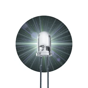 100x diodo emisor de luz LED 3mm blanco 5000 mcd diodos blancos redondo blanco 3mm neutro - Imagen 1 de 3