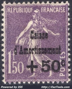 FRANCE CAISSE D'AMORTISSEMENT N° 268 NEUF ** SANS CHARNIERE - Picture 1 of 2