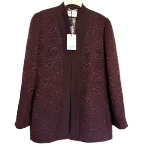 NEU Vintage Tous Les Jours Blazer Jacke Strukturiert Made in Italy Lama Wolle Gr. 8 - Bild 1 von 12
