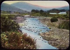 Glass Magic Lantern Slide RIVER SULBY C1900 IOM ISLE OF MAN - Picture 1 of 2