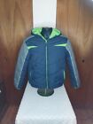 Protection System Kids Puffer Jacket Long Sleeves Blue Gray Size 18-20 
