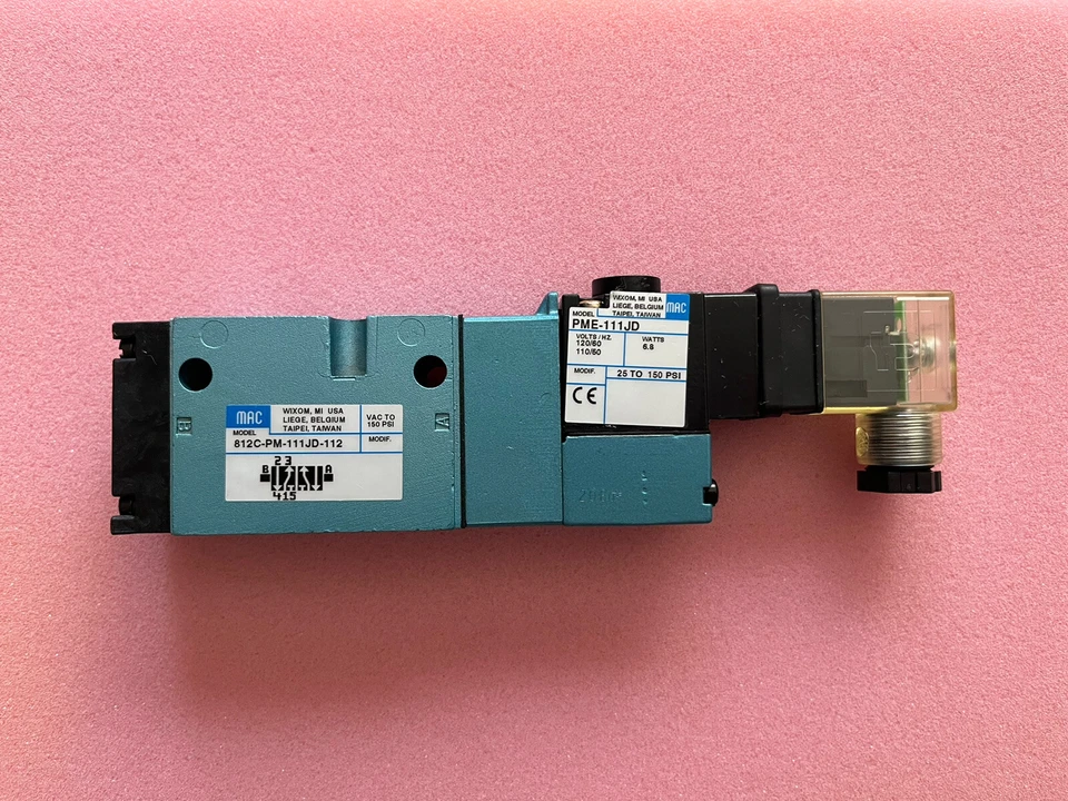 MAC VALVES INC 812C-PM-111JD-112/812CPM111JD112 (СОВЕРШЕННО НОВЫЙ) электромагнитный клапан - Изображение 1 из 4