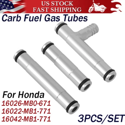 3PCS CNC Carburetor Fuel Gas Tubes Kit For Honda Magna VF 700 750 1100 1983-1986 Foto 1 de 4