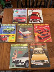 QUATTRORUOTE Italian Car Magazine - 1972 Oct/Dec - 1973 Feb/Mar/Apr/Aug/Oct (7) - Picture 1 of 13