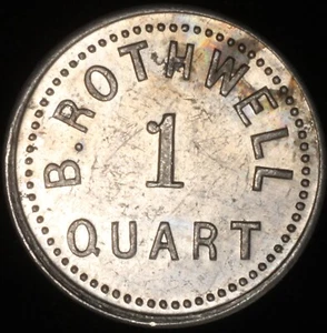 ONTARIO, Ottawa B. Rothwell 1 Quart Dairy Breton 818, Leroux 1067q - Bild 1 von 2