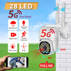 5G HD FUNK WLAN WIFI IP NETZWERK 28 LAMP CAMERA Outdoor AUßEN ÜBERWACHUNGSKAMERA