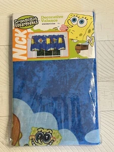 SpongeBob SquarePants Decorative Valance Curtain Blue Nickelodeon NEW! 2004 L79 - Picture 1 of 8