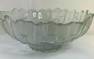 Mid Century Ravenhead UK Flair Range Heavy Textured Glass Bowl - Picture 1 of 11