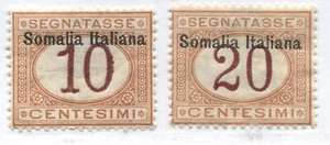 Somalia 1926 10 and 20 cent. overprinted Postage Dues mint o.g. hinged - Picture 1 of 1