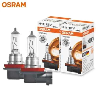 2pcs Osram H11 Original Car Halogen Headlight Long Life OEM Auto Bulbs 64211L+ - Image 1 of 4