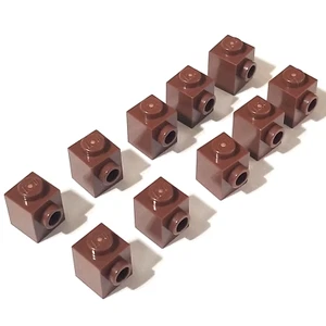 Lego 1x1 Stein mit Noppen auf einer Seite Teil 87087 rotbraun 10 Stück - Bild 1 von 1