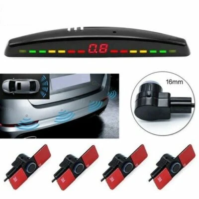 KIT 4 SENSORI DI PARCHEGGIO NERO INVISIBILI SENZA BORDO SLIM VERNICIABILI - Immagine 1 di 4