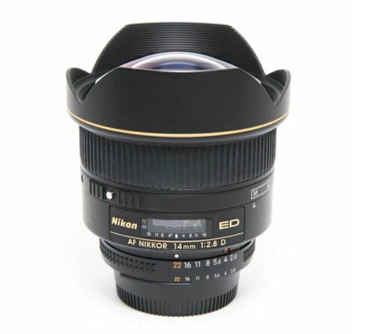 Lente Nikon AF Nikkor 14 mm f/2,8D ED usada para Nikon ENVÍO GRATUITO Foto 1 de 1
