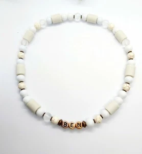 EM Keramik Zecken-Halsband mit Magnesit,Bergkristall,Zeckenschutz, Hunde,Katzen - Bild 1 von 8