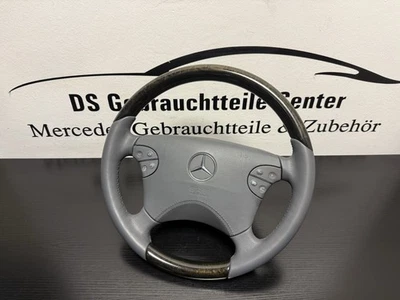 Orig. Mercedes CLK W208 W210 Mopf Lederlenkrad Holz Lenkrad A2104601303 - Bild 1 von 4