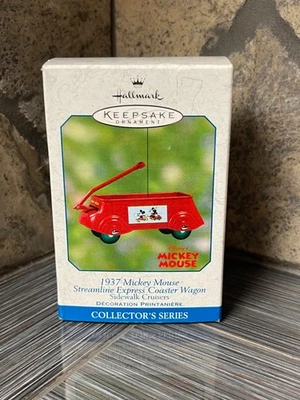 2002 Hallmark Ornament - 1937 Mickey Mouse Streamline Express Coaster Wagon - Imagem 1 de 4