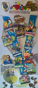 2015 Albuquerque Fiesta Ballon Sammler Schlüsselband mit Pins (1 LE) 14 Pins! - Bild 1 von 12
