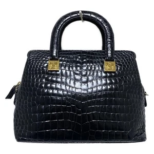 Gianni Versace Embossed Black Leather Purse Vintage Authentic - Picture 1 of 10