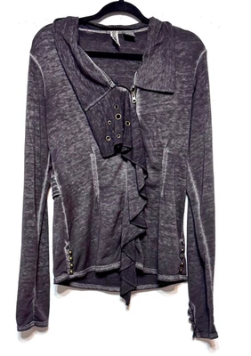 Chaqueta cárdigan Y2K Fairy Grunge Moto para mujer talla S ropa de calle caprichosa motociclista Foto 1 de 4