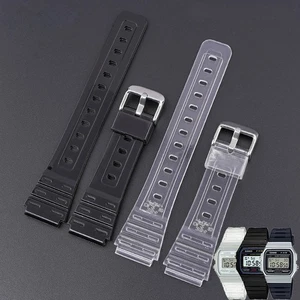Correa de repuesto para reloj Casio 18 mm compatible con F91W/F84/F105/108/A158/168/AE1200 - Imagen 1 de 21