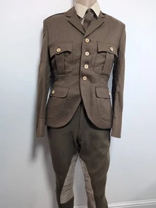 VE DAY British Army Uniform Jacket & Jodhpurs ww2 style pataloons jods brown - Bild 1 von 11