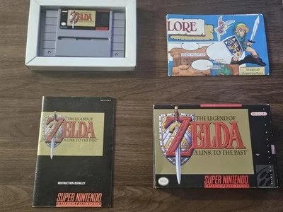 The Legend of Zelda: A Link to the Past (Nintendo SNES) Complete W/Map, B/Works! - Image 1 of 4