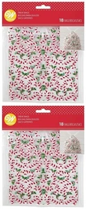 Wilton 1912-4282 Zuckerstange und Stechpalme Kordelzug Party Tasche, 2 Pakete 36 Stück - Bild 1 von 1