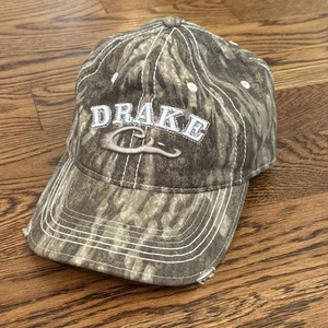 Drake Waterfowl Systems Hat One Size Fits Camoflauge Adjustable Strap Back Logo - Picture 1 of 10