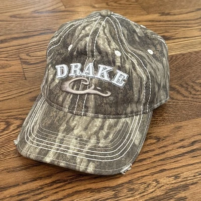 Drake Waterfowl Systems Hat One Size Fits Camoflauge Adjustable Strap Back Logo - Image 1 of 4