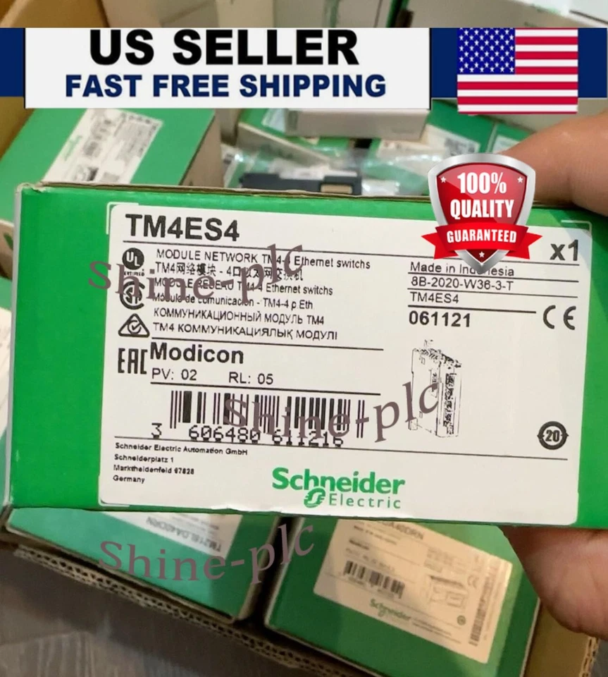 Brand New Schneider Electric TM4ES4 Modicon TM4 Ethernet Network Module - Image 1 of 1