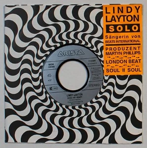 Lindy Layton Echo My Heart GER 7inch Vinyl Single 1991 Ger Promo House Beats Int - Bild 1 von 1