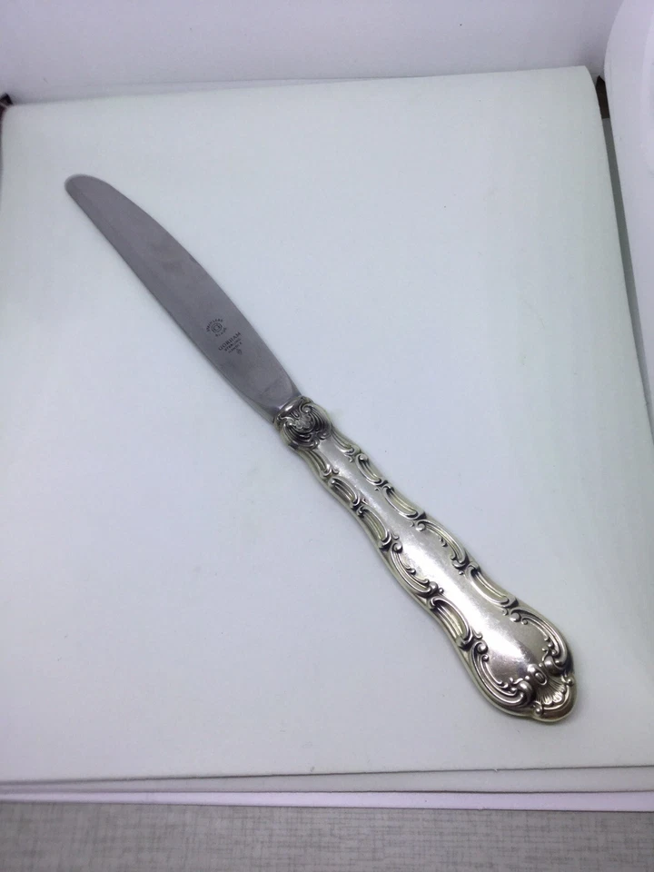 "Cuchillo de cena Gorham Strasbourg 9"" vintage plata de ley" Foto 1 de 1