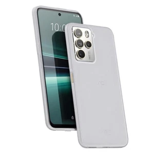 For HTC U23 U23Pro 5G Frost White TPU Matte Rubber Gel Skin case back cover - Picture 1 of 9