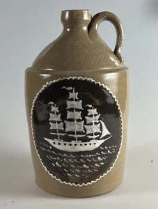 MARVIN BAILEY Arte Popular del Sur Cerámica Decorada con Cortadora Barco Borde - Imagen 1 de 7