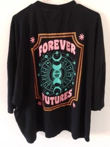 4xl Large Collusion* T-Shirt Weisheit Chakra Forever Future Hippi Style schwarz - Bild 1 von 6