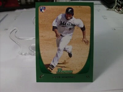 2011 Bowman Green #213 - Ozzie Martinez 190/450 - Florida Marlins  11-285 - Image 1 of 2